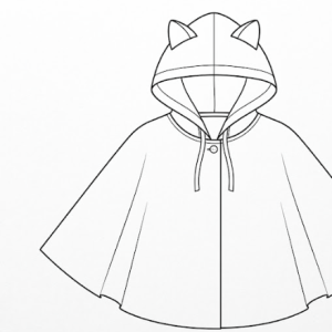 Ma mini cape tête de chat