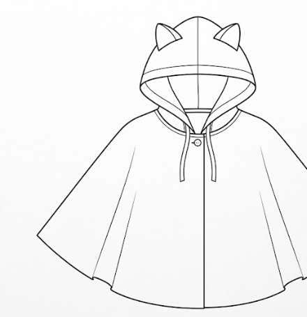 Ma mini cape tête de chat